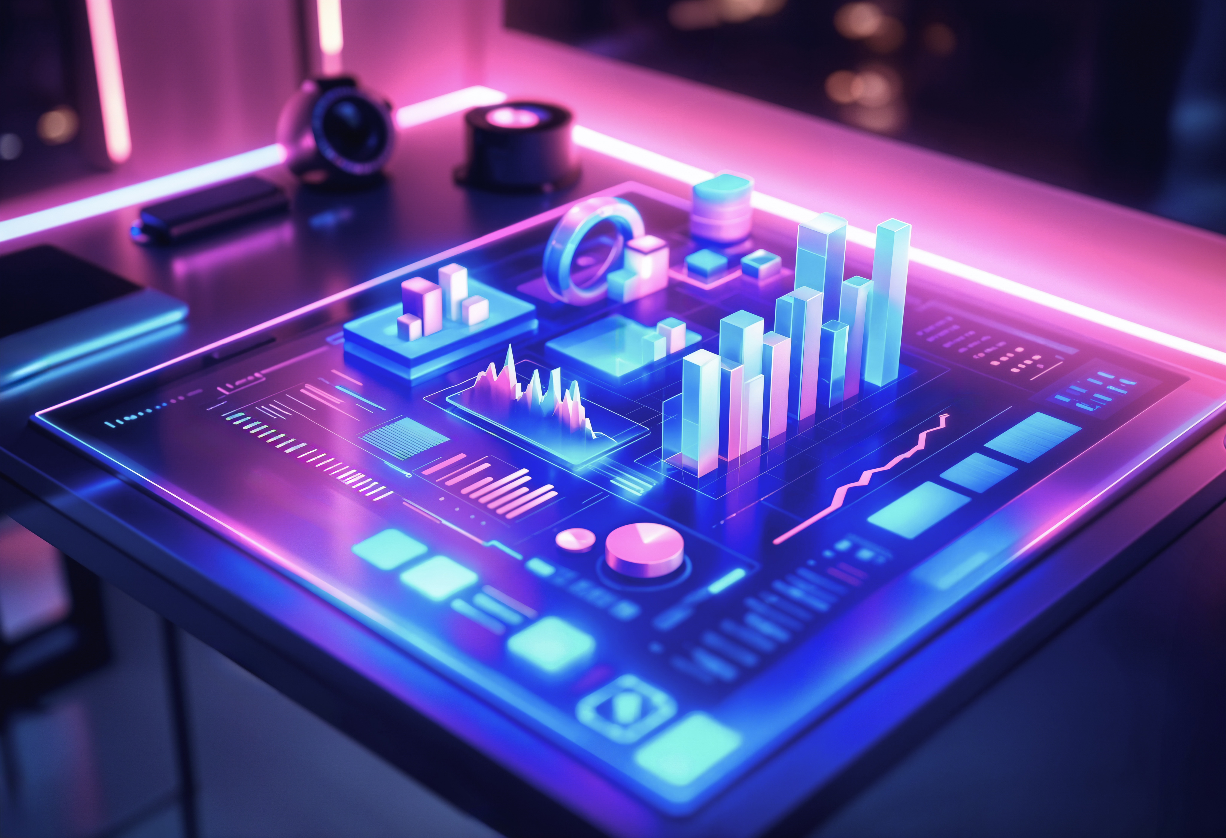 Geometric art installation